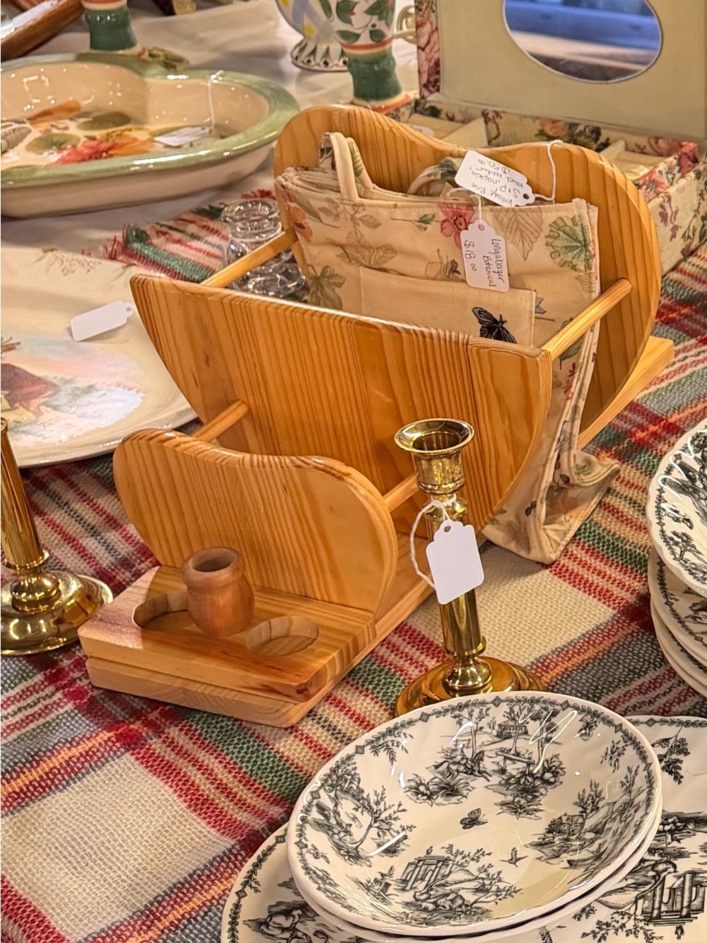 Golden candle holders